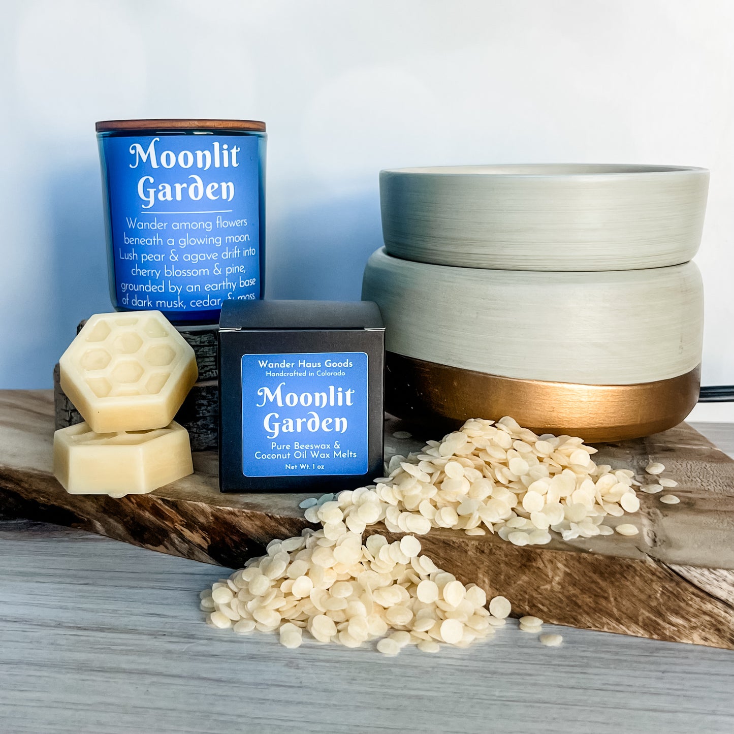 Moonlit Garden Beeswax Melts - Box of 2