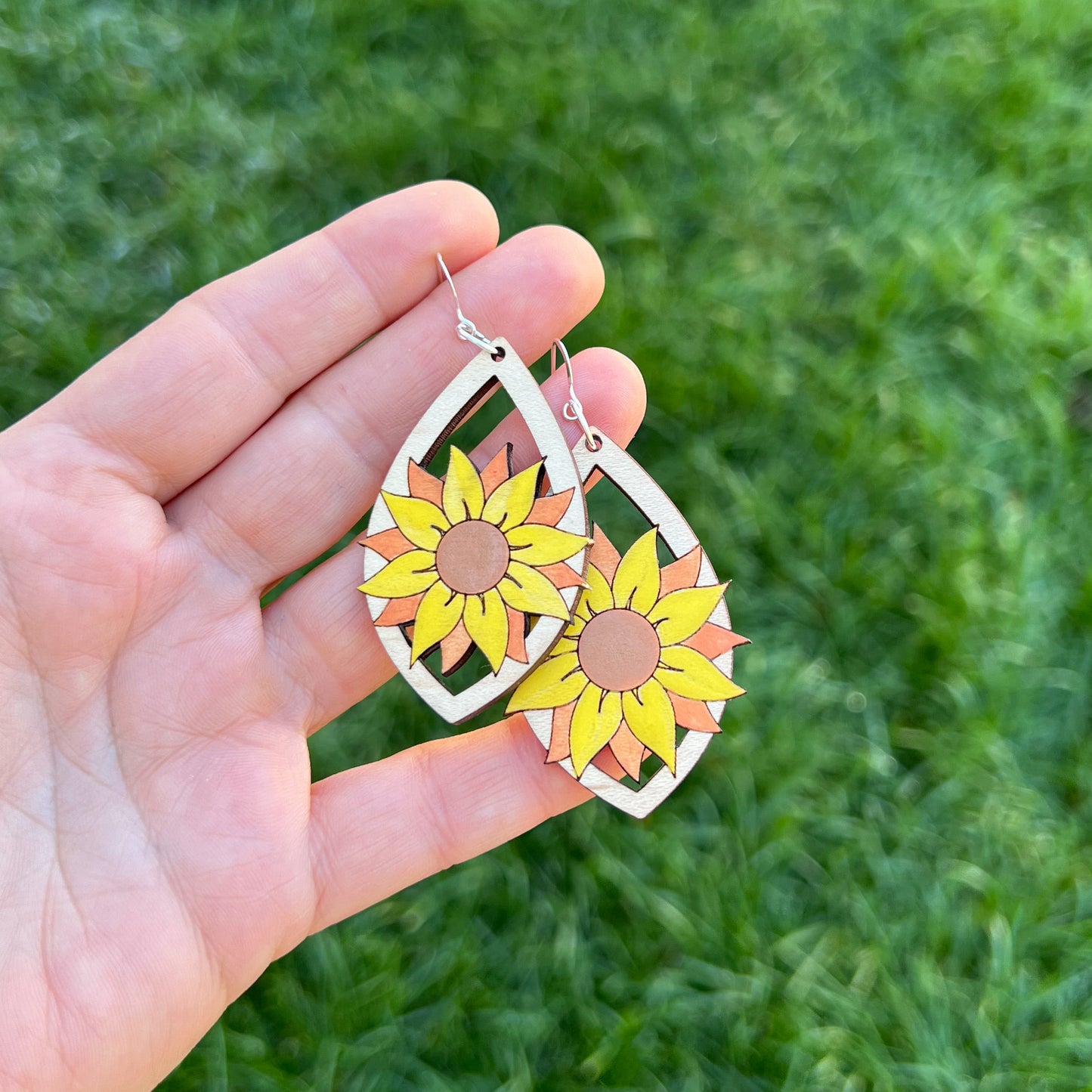 Sunflower Dangle Earrings