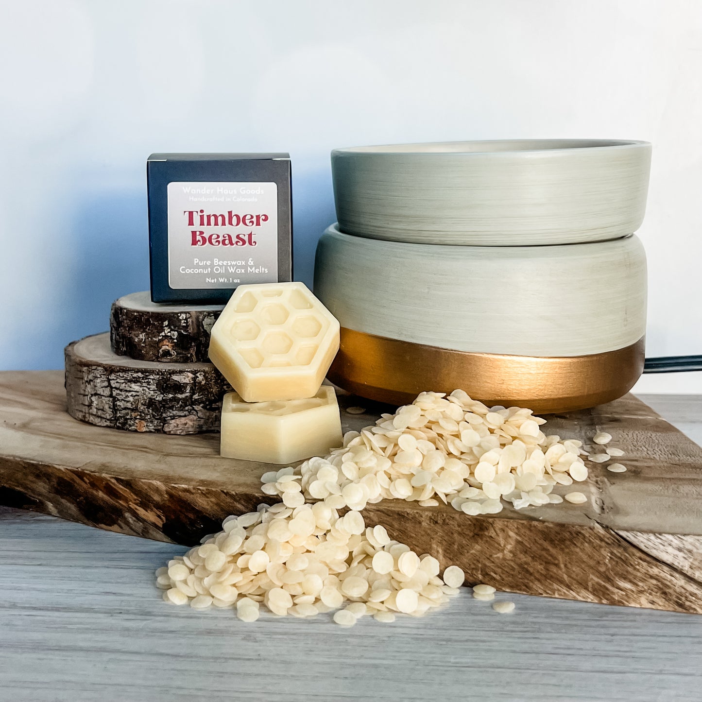 Timber Beast Beeswax Melts - Box of 2