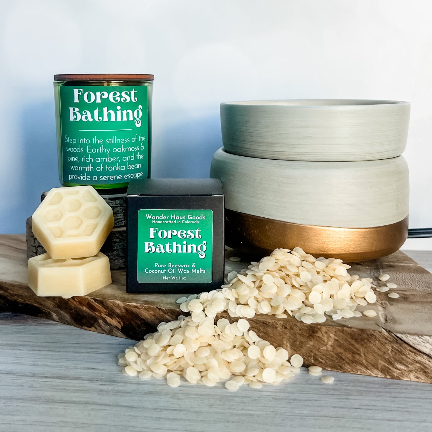 Forest Bathing Beeswax Melts - Box of 2