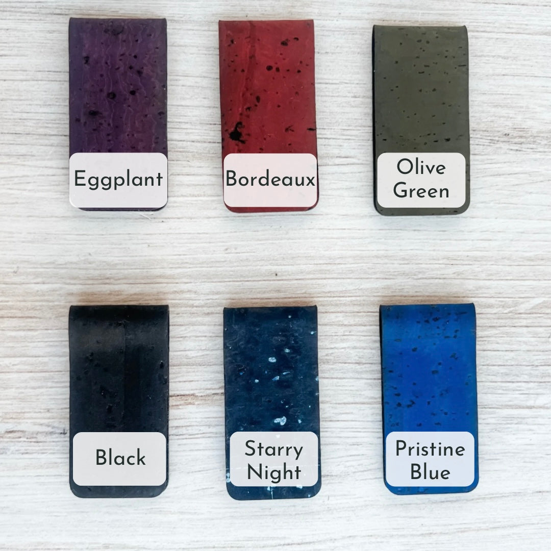 Mountain and Stars Magnetic Bookmark - Cork Fabric
